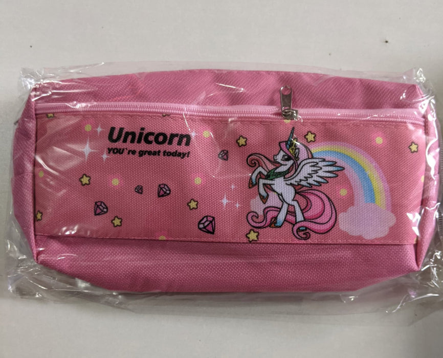 Small Pen Holder Unicorn Pink Small Bag-Trousse