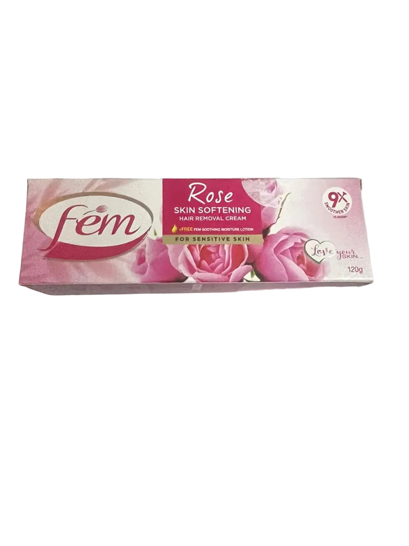 Fem Haarentfernungscreme Rose für empfindliche Haut 120g