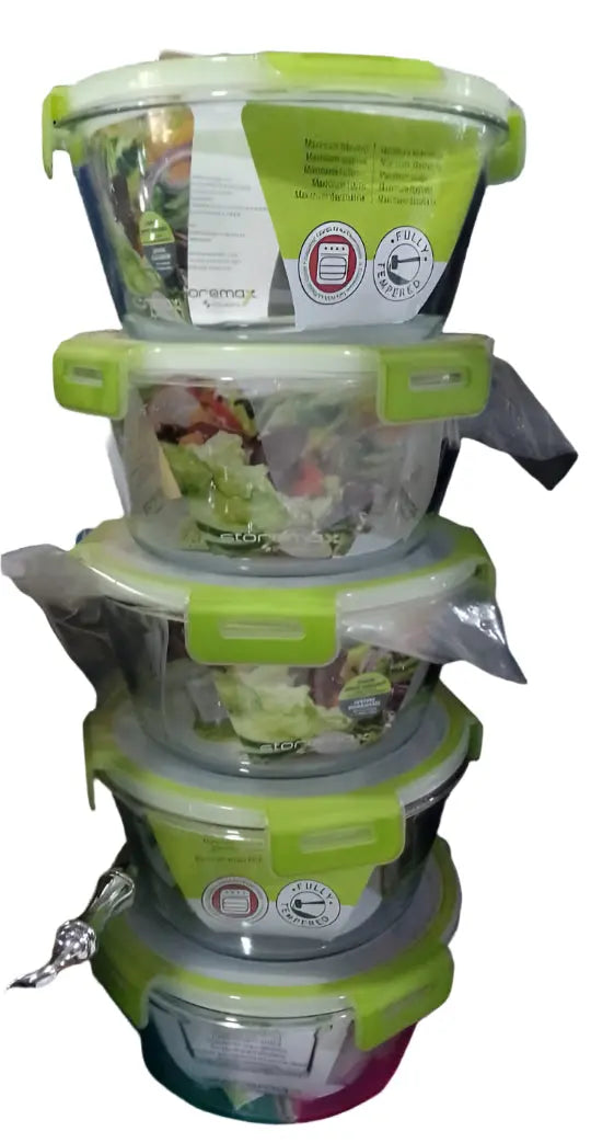 glass food storage container Set 5pcs murukali.com