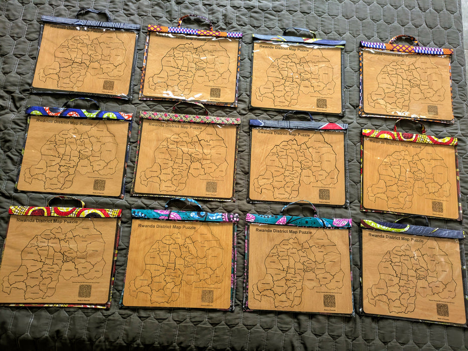Rwanda District Map Puzzle
