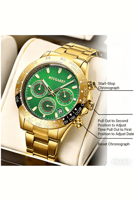 Fan-Exclusive: Premium Swiss Gold Yacht Men's Watch