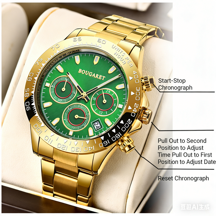 Fan-Exclusive: Premium Swiss Gold Yacht Men's Watch