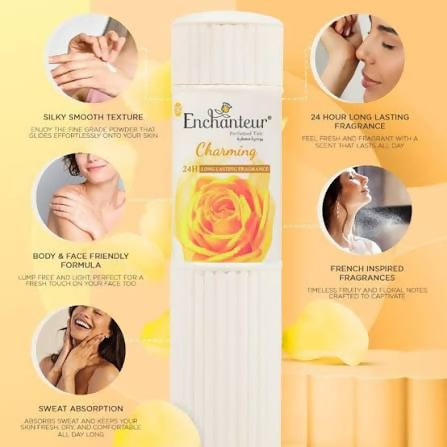 Enchanteur charming perfume talc 125 gm