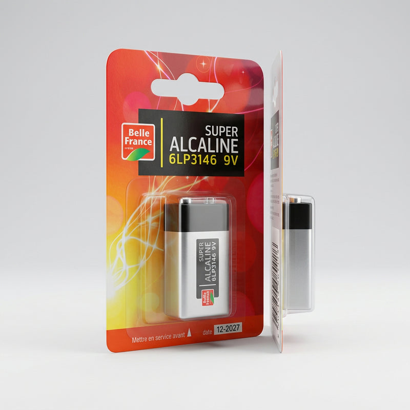 Belle France Super Alkaline 9V Battery 6LP3146