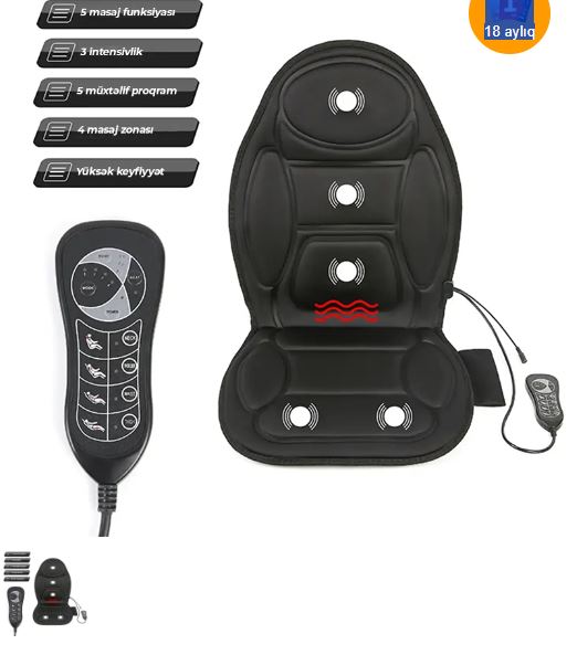 Heated Massage Seat For Home And Car Massage Function Robot Seat With 5 Different Massage Programs