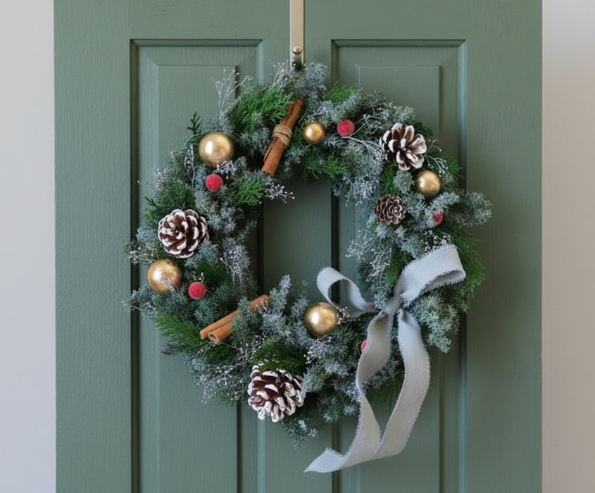 Christmas Classic Wreath elegance to any doorway or wall