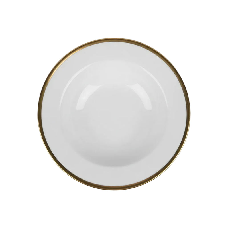 Gold-Rimmed Ceramic Dinner Plate 6pcs