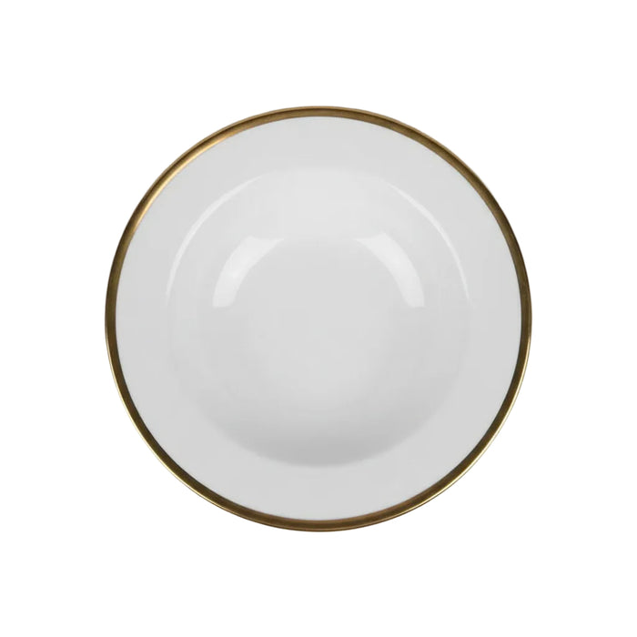 Gold-Rimmed Ceramic Dinner Plate 6pcs