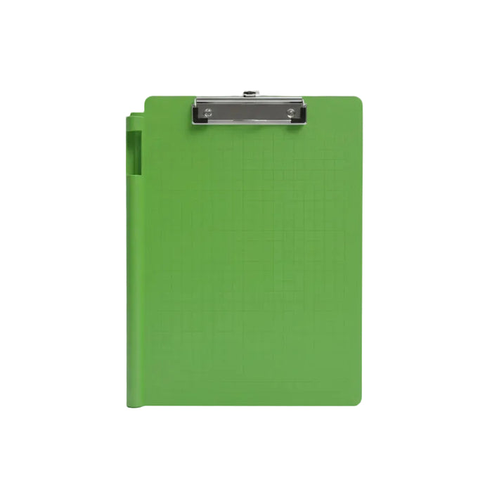 Plastic Foldover Clipboard - Lime Green