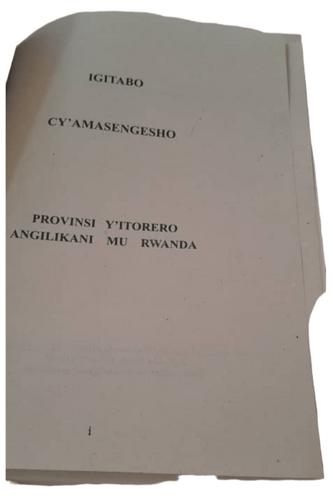 Igitabo Cy'Amasengesho-Provinsi Y'itorero Angilikani mu Rwanda