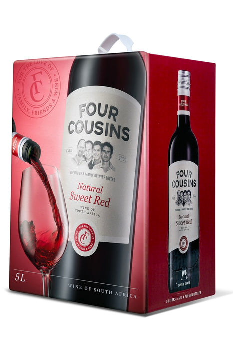 Four Cousins Dry Red Wine/ 5Ltr