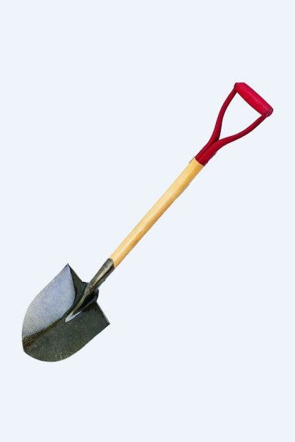 Iron Shover With Wooden Handle