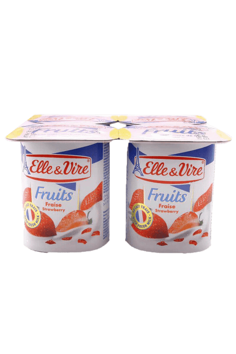 Elle & Vire - Healthy & Tasty Yogurt With Strawberry  Flavor 125 Gram/Pc