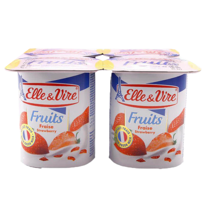 Elle & Vire - Healthy & Tasty Yogurt With Strawberry  Flavor 125 Gram/Pc