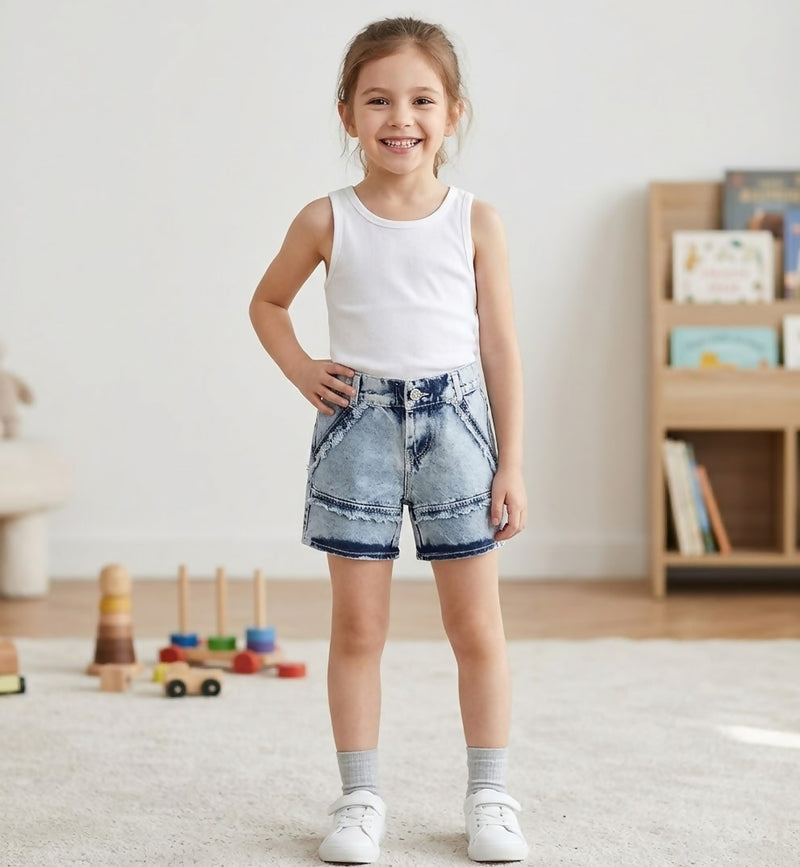 Girls cotton jeans shorts size 26