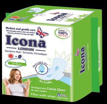 Icona Sanitary Pad 10Pcs