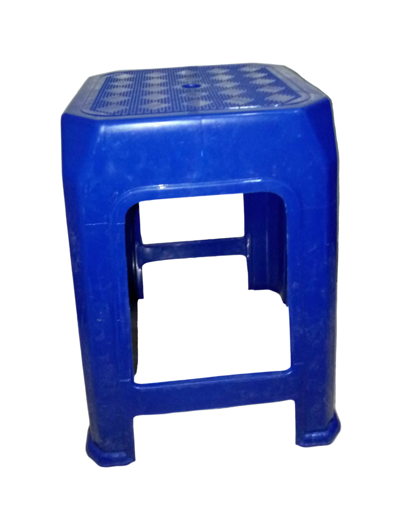Heavy-Duty Square Plastic Stool / Molded Utility Sitting Stool