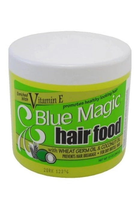 Blue Magic Hair Food With Wheat Germ Oil and Coconut Oil, Enriched With Vitamin E, 12 oz, 2 Pack