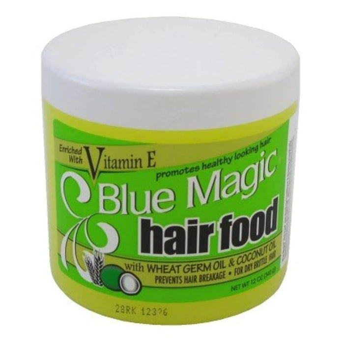 Blue Magic Hair Food With Wheat Germ Oil and Coconut Oil, Enriched With Vitamin E, 12 oz, 2 Pack